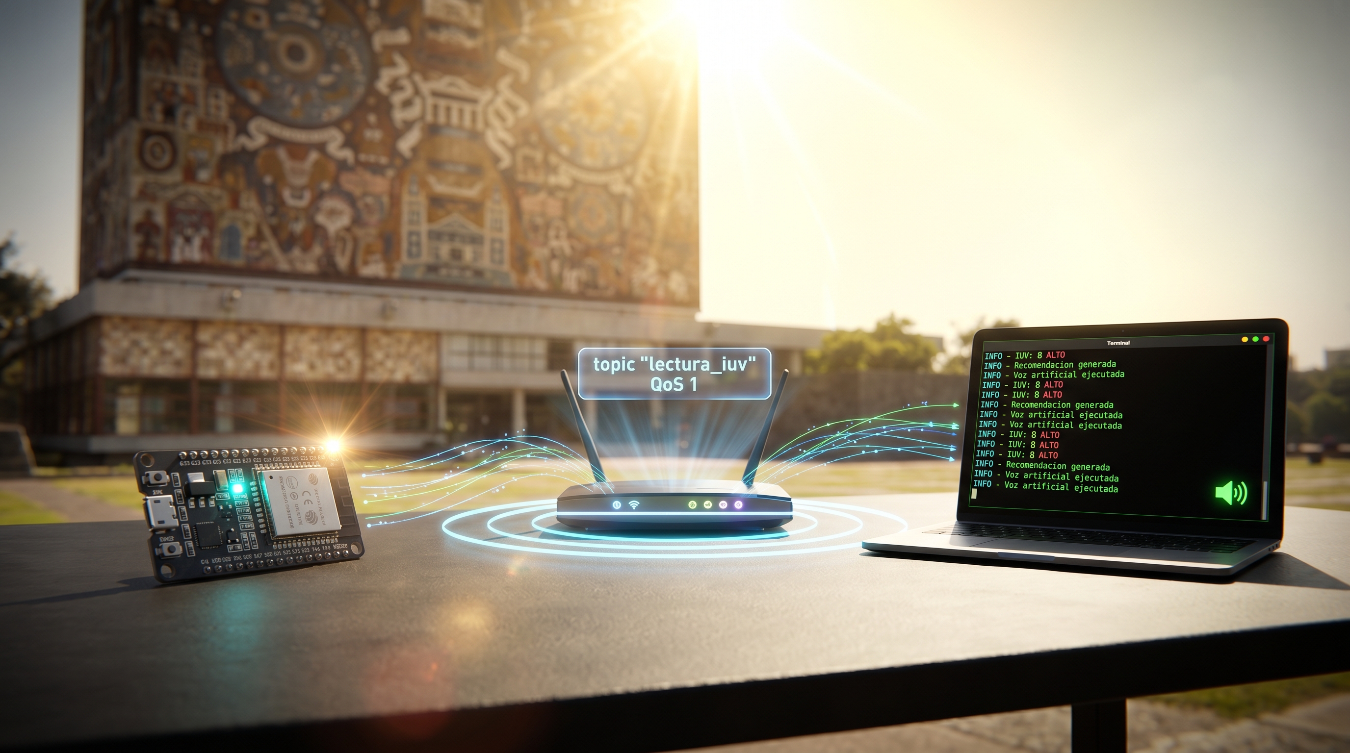 Sistema IoT de Monitoreo UV en Tiempo Real con LLM e IA Generativa